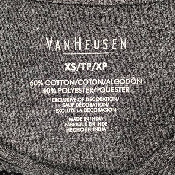 Van Heusen Gray Sequin Top Size extra small 3/4 Sleeve - Picture 11 of 12